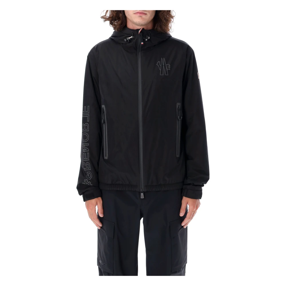 Moncler Zwarte Jaman Jas Buitenkleding Aw24 Black Heren