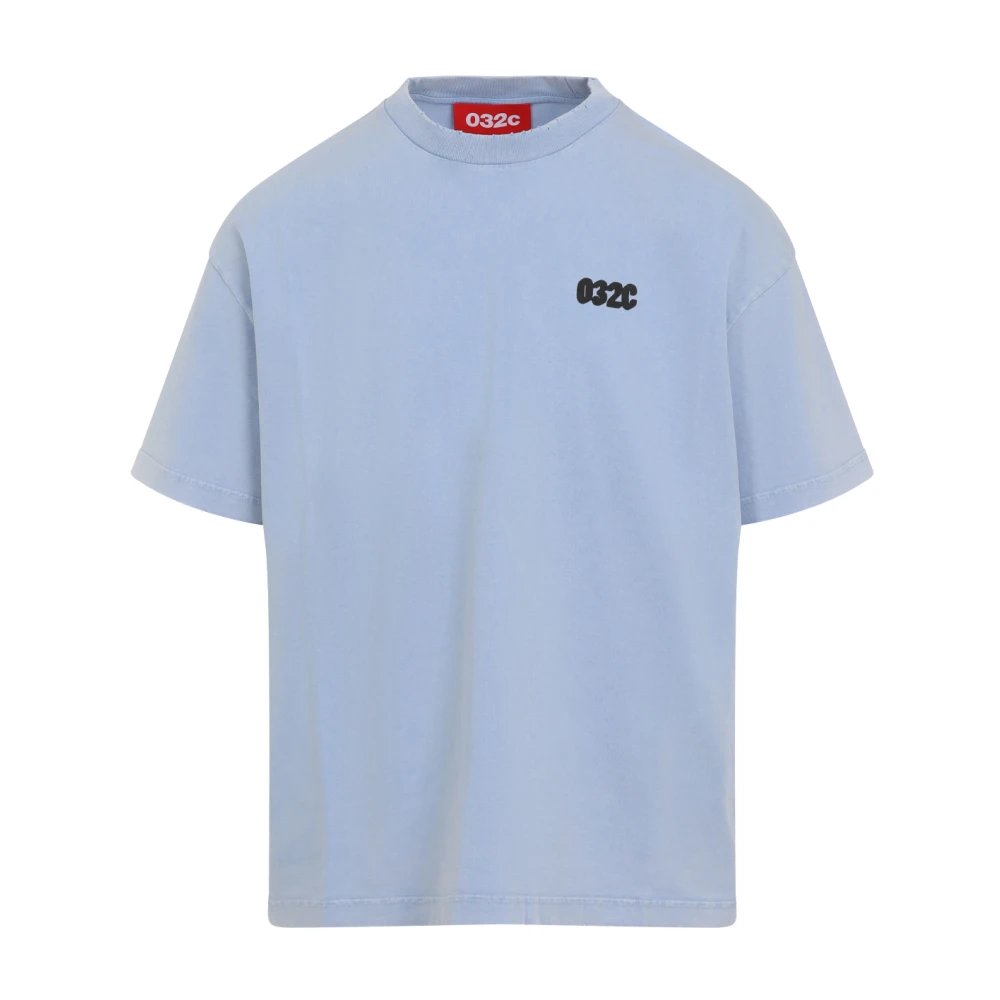 032c Blauw T-shirt voor mannen Blue Heren
