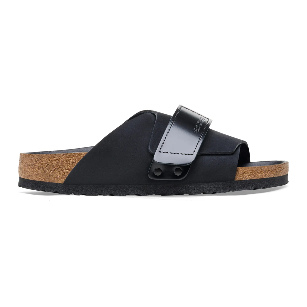 Birkenstock Svart Nubuck Kyoto Sandaler Black, Dam