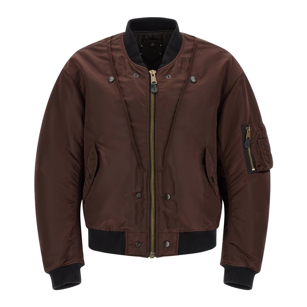 Maison Margiela , Bomber Jackets, Male, Brown, L, Reversible Bomber