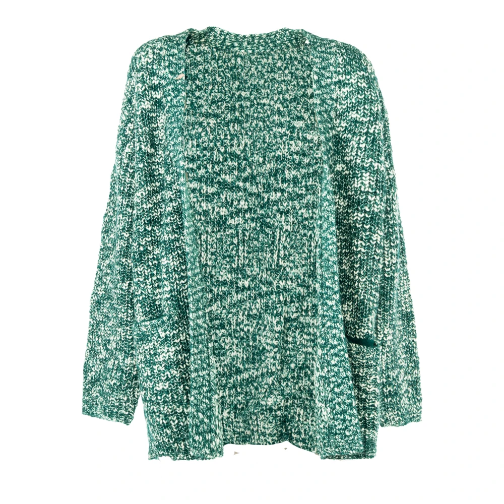 Sun68 Dikke Lange Vest voor Vrouwen Green Dames