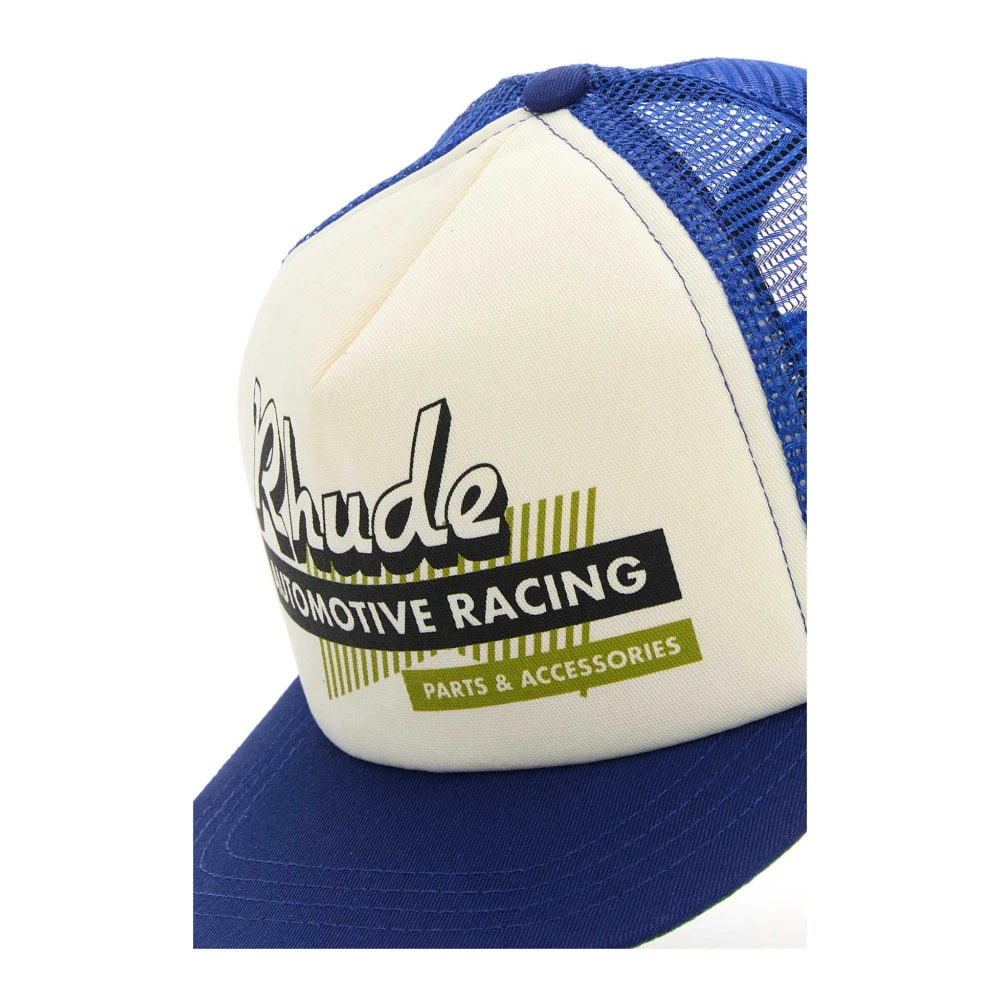 Rhude Auto Racing Baseball Cap Blue Heren