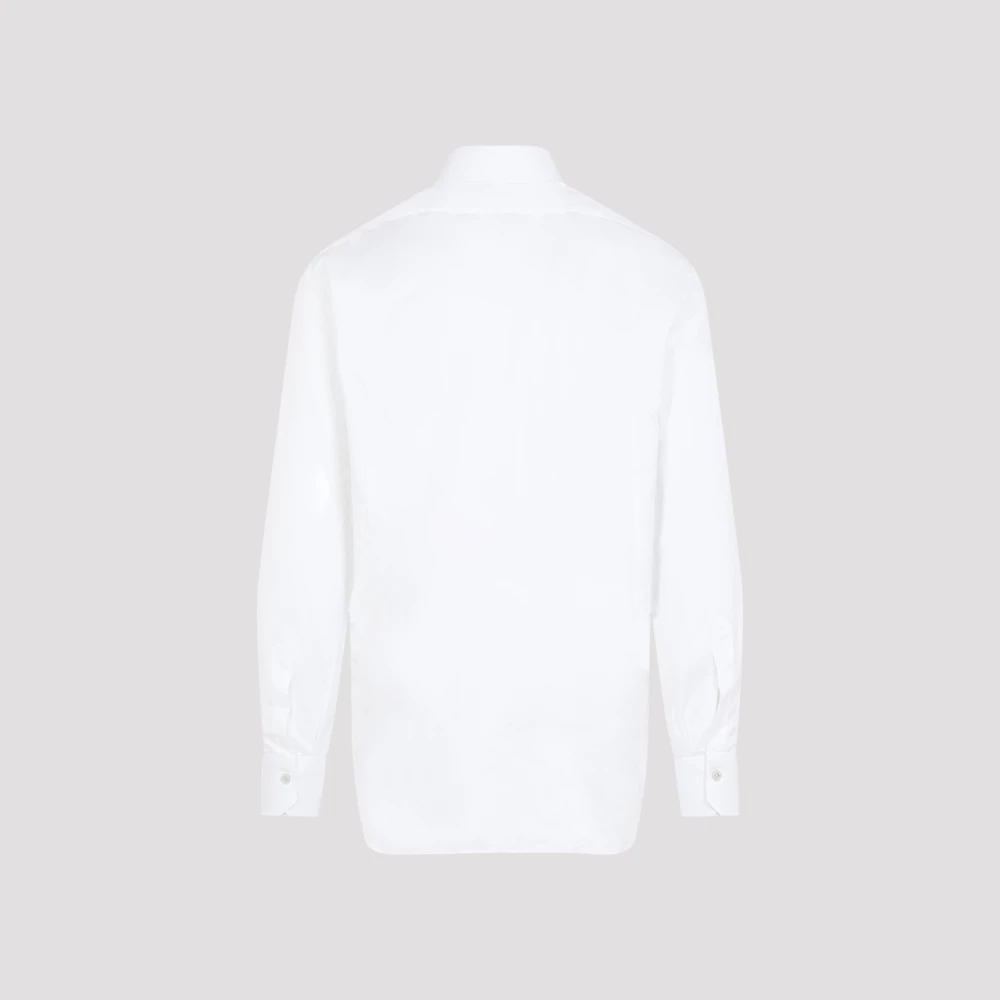 Kiton Witte Shirts voor Mannen Aw24 White Heren
