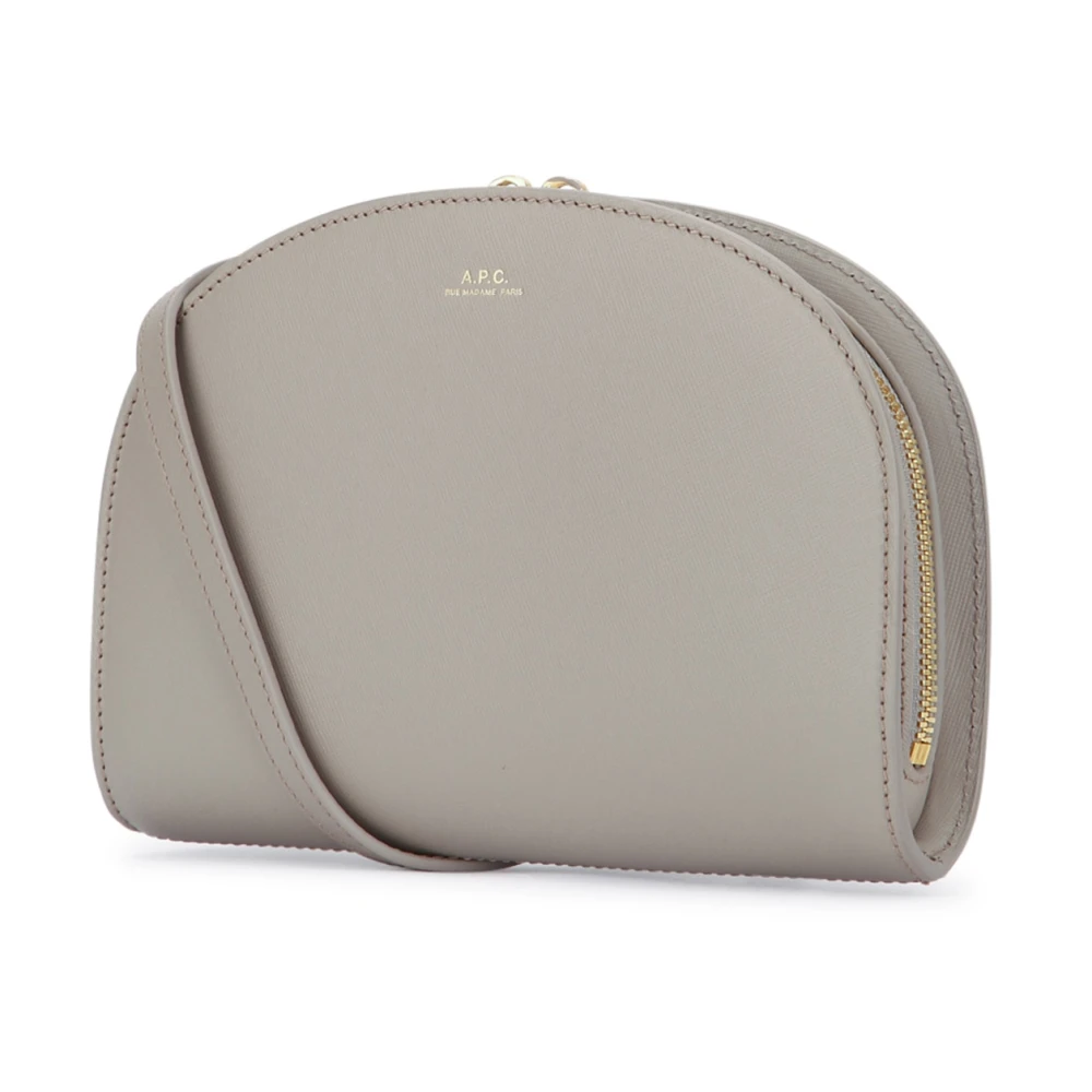 A.p.c. Stijlvolle Leren Tas voor Dagelijks Gebruik Gray Dames