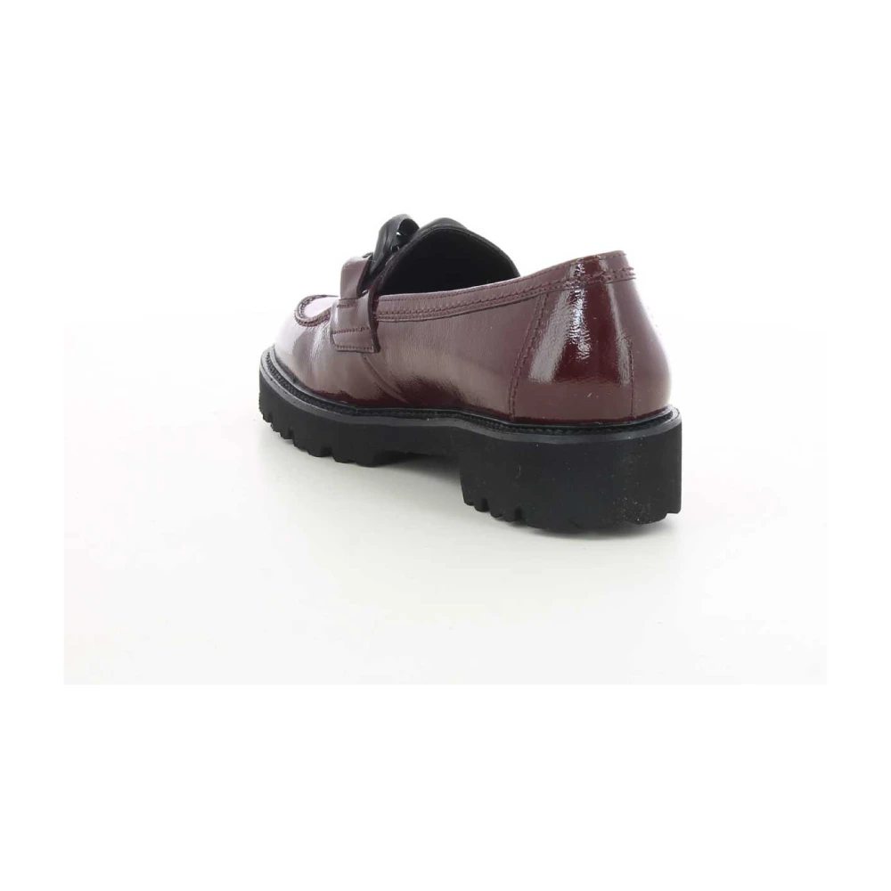 Gabor Stijlvolle Bordeaux Dames Loafers 35.240 W23 Red Dames