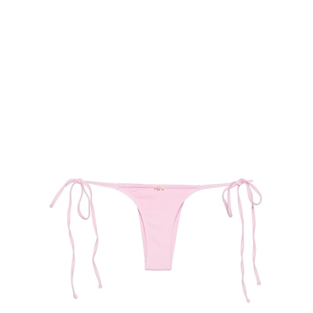 Frankies Bikinis Strandkleding met bloemenapplicatie Pink Dames