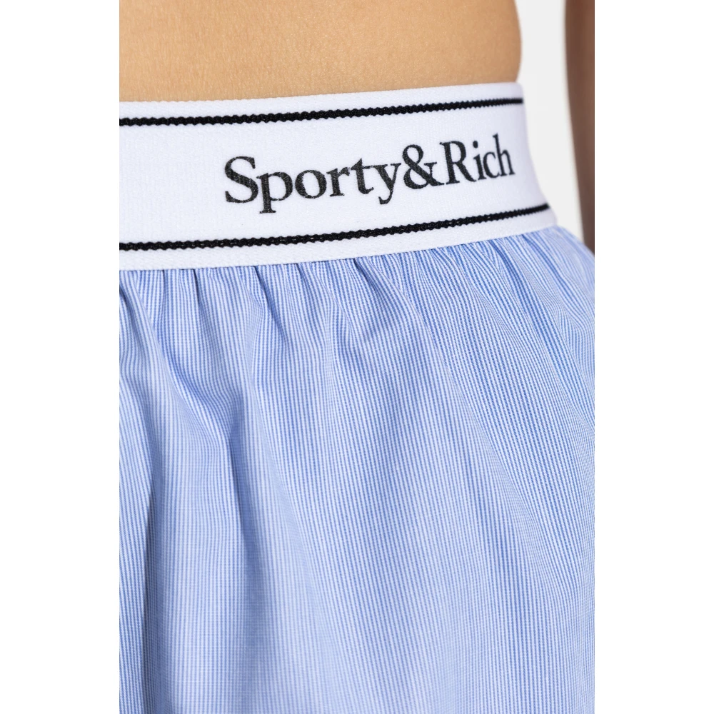 Sporty & Rich Shorts uit de Parijse collectie Blue Dames