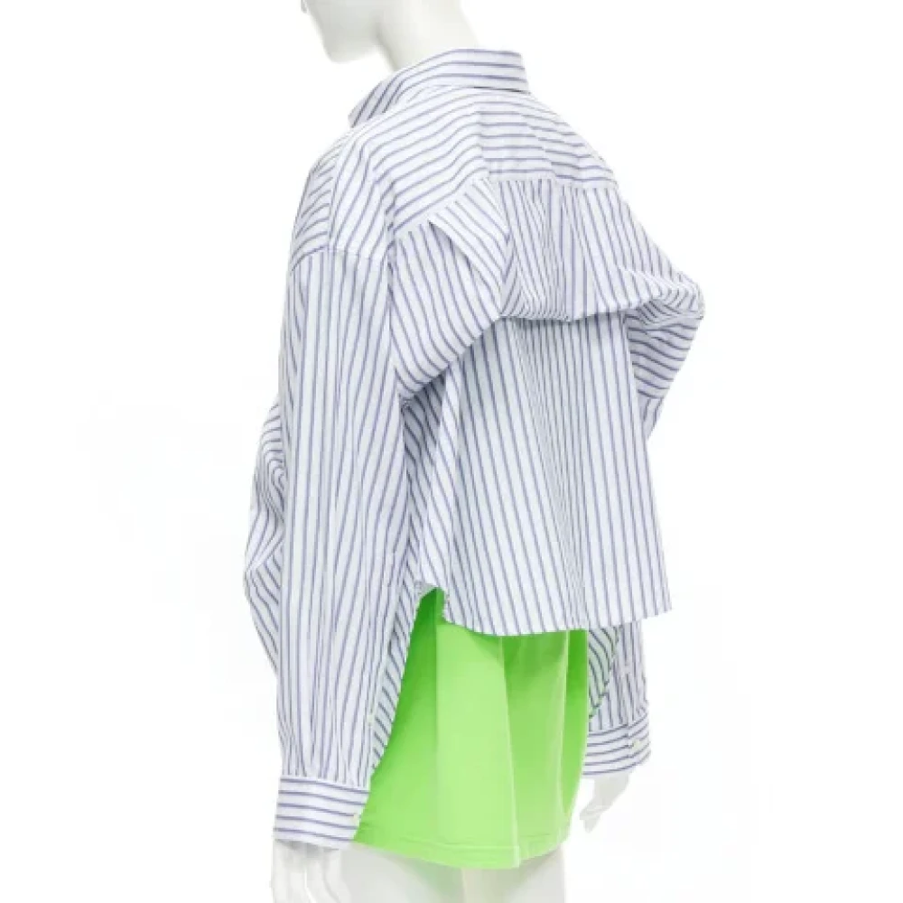 Balenciaga Vintage Pre-owned Cotton tops Green Dames