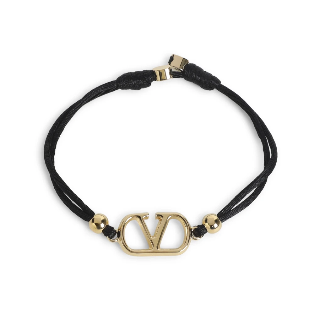 Valentino Garavani Women's Black Vlogo Signature Cotton Bracelet