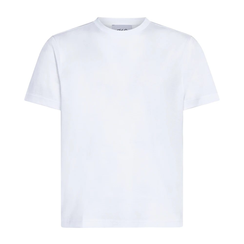 D4.0 Uomo Bianco - T-Shirt Girocollo In Cotone Lisle - Tops - Xl