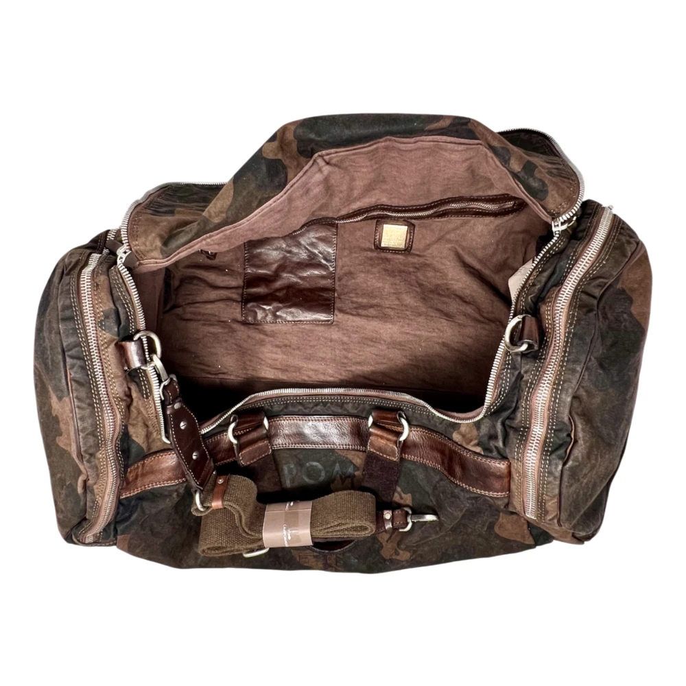 Campomaggi Canvas en leren Weekender tas Multicolor Heren