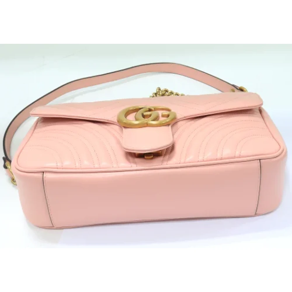Gucci Vintage Pre-owned Leather gucci-bags Pink Dames