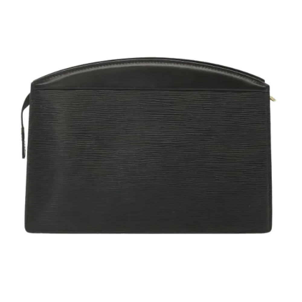 Louis Vuitton Vintage Pre-owned Leather clutches Black Dames