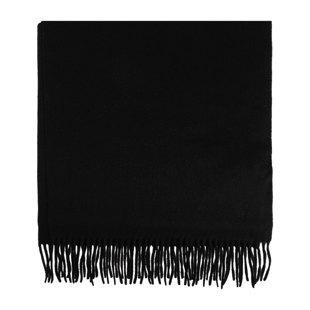 Tom Ford Uomo Nero Sciarpa In Cashmere - Immagine 2