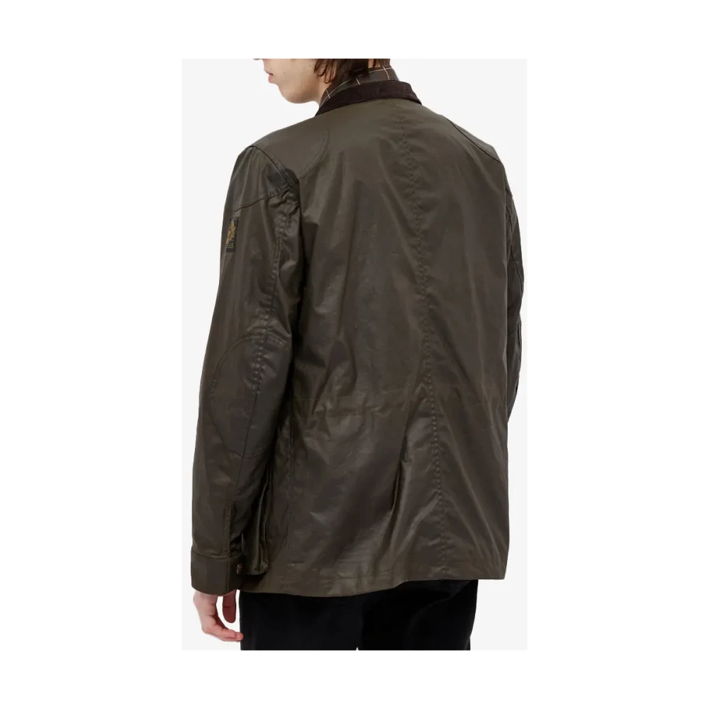 Belstaff Fieldmaster Jas Gewaxt Katoen Faded Olive Green Heren