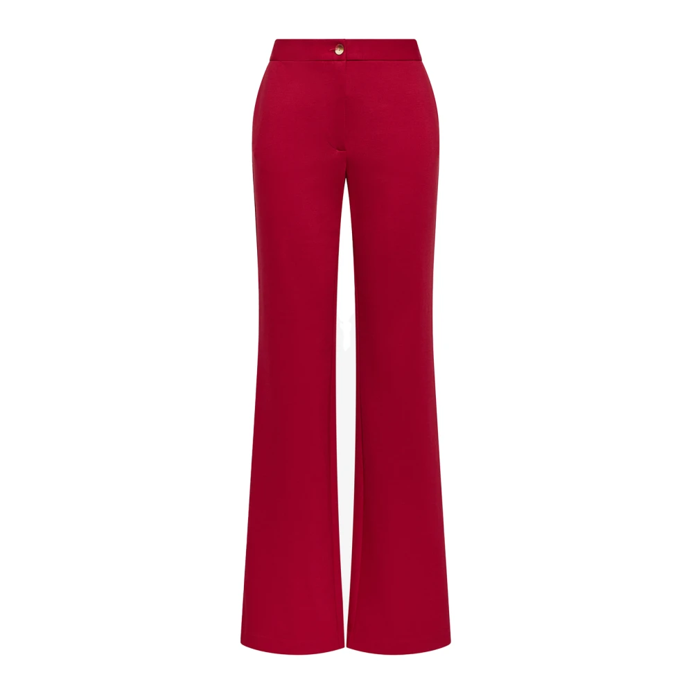 Maliparmi Comfortabele Jersey Broek Red Dames