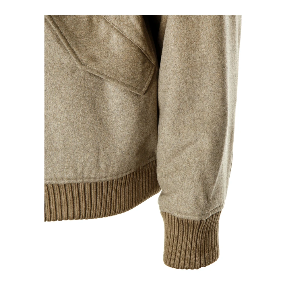 Wax London Bomberjack van wolmix Beige Heren