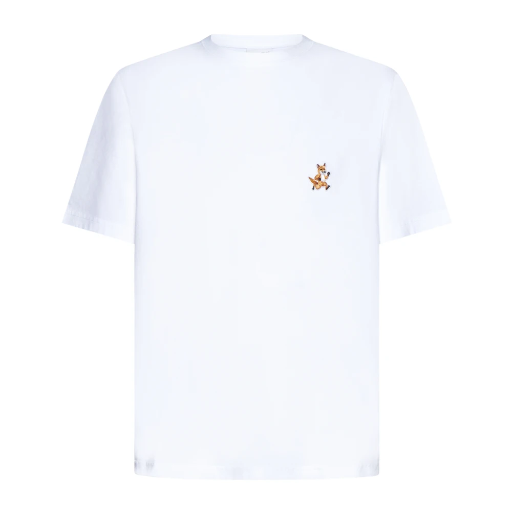 Maison Kitsuné Stijlvolle witte T-shirts en Polos White Heren
