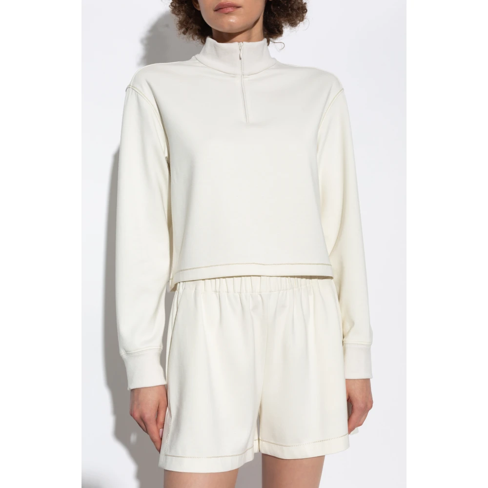 Theory Sweatshirt met ritssluiting Beige Dames