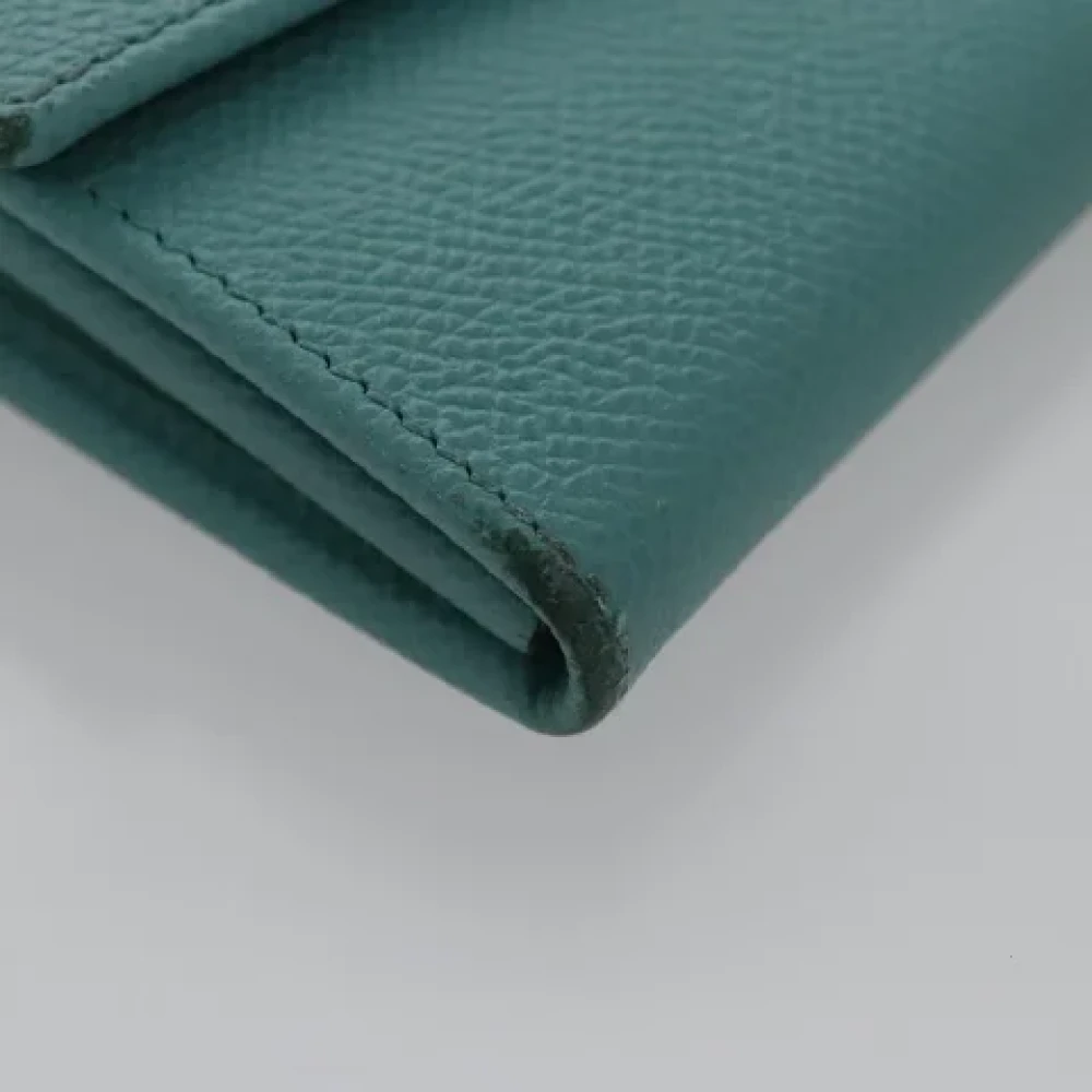 Salvatore Ferragamo Pre-owned Leather wallets Blue Dames