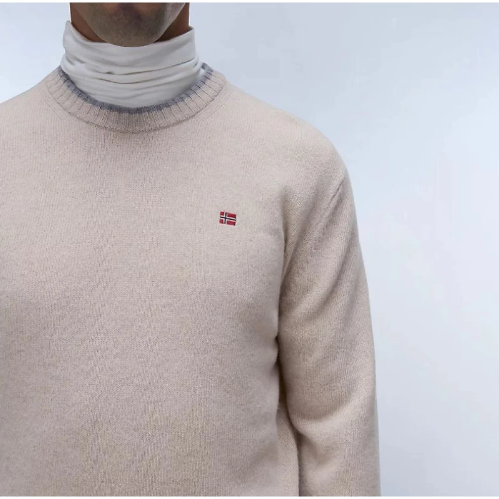 Napapijri Heren Trui Dain C5 Beige Heren