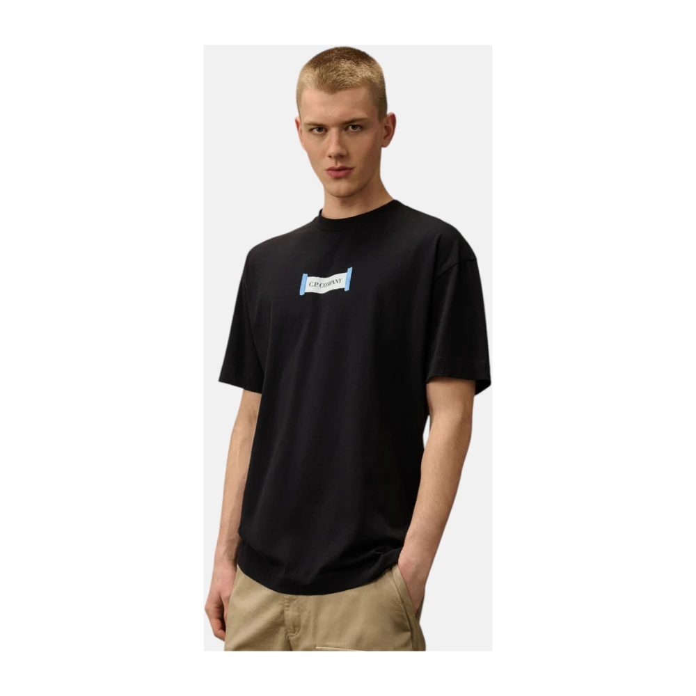 C.P. Company Marine Jersey T-shirt Blue Heren