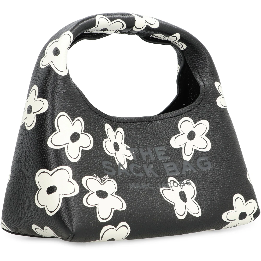 Marc Jacobs Bloemen Mini Schoudertas met Handvat Black Dames