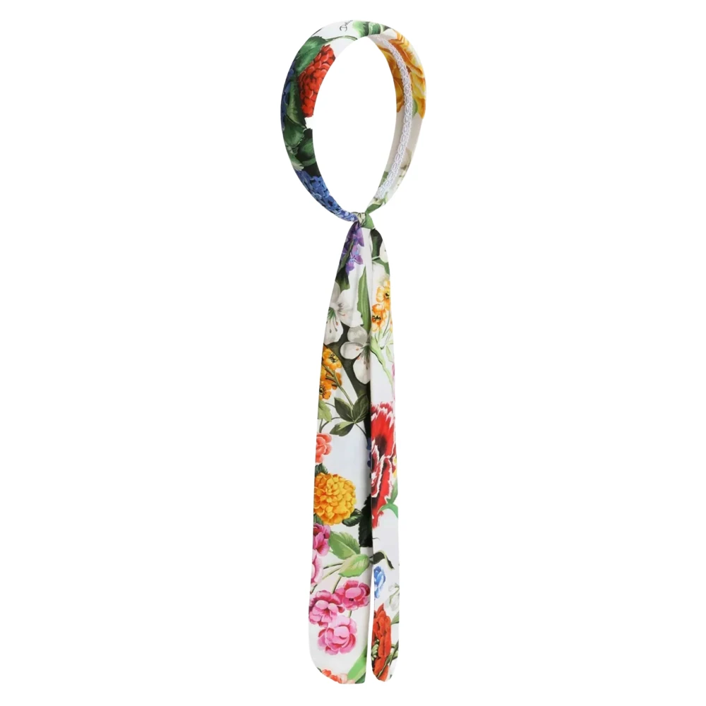 Dolce & Gabbana Girls Floral Print Headband For