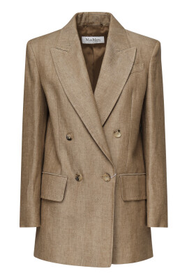 blazer-en-lin-a-double-boutonnage-marron