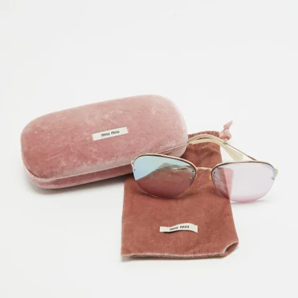 Miu Pre-owned Acetate sunglasses Pink Dames