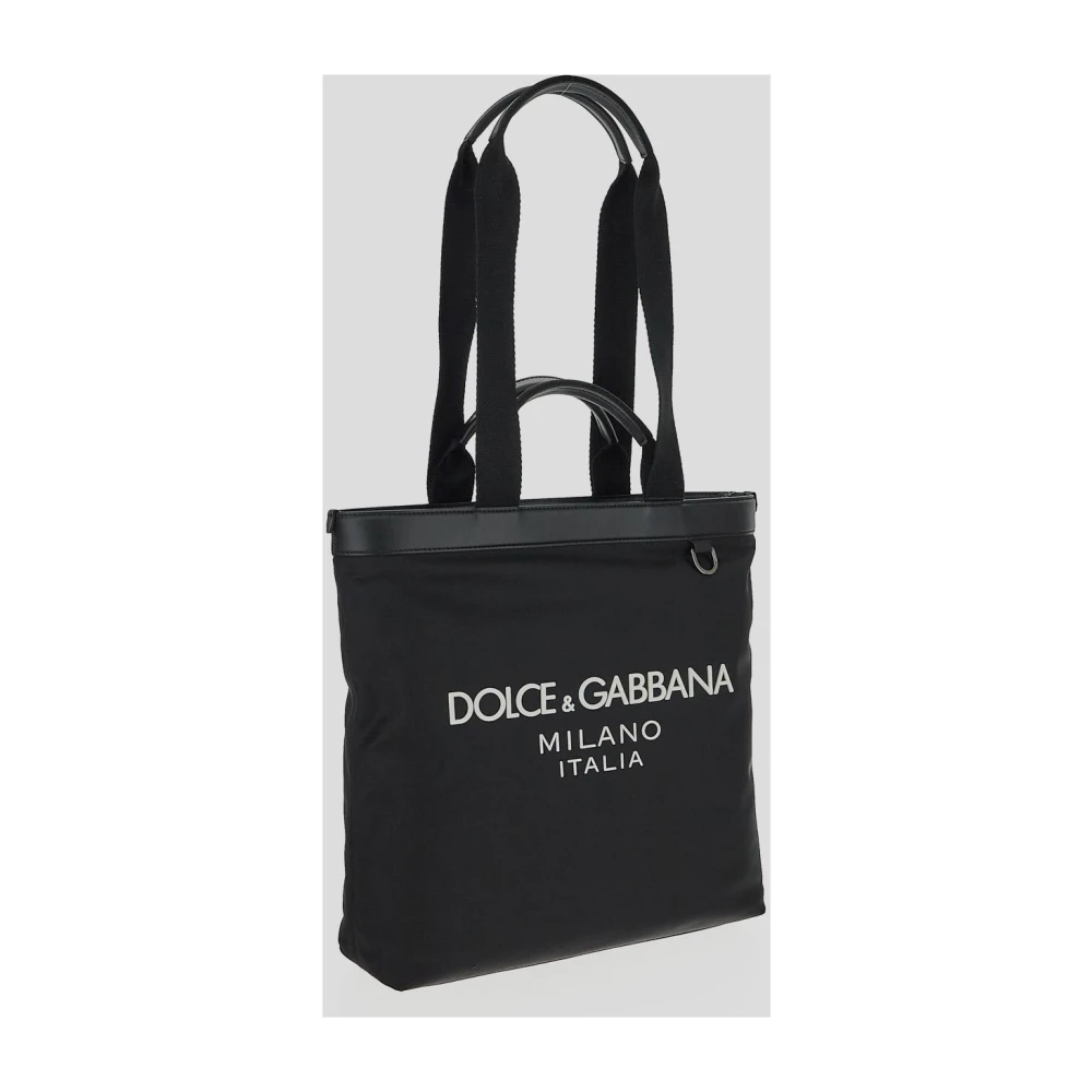 Dolce & Gabbana Nylon Winkeltas Black Heren