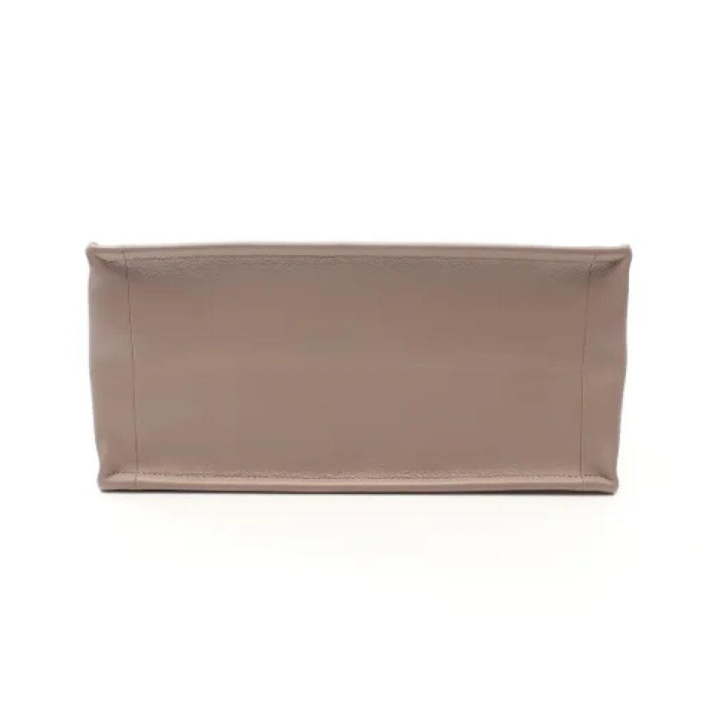 Dior Vintage Pre-owned Leather dior-bags Beige Dames