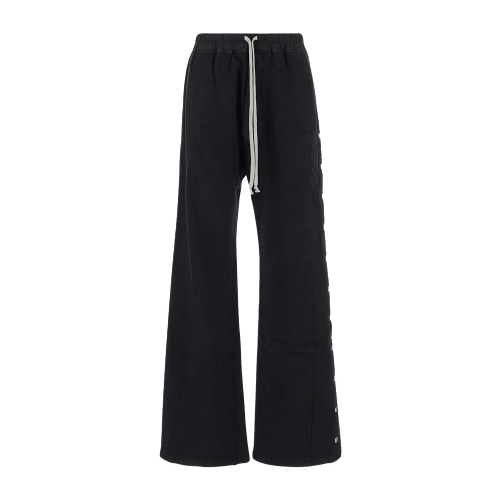 Rick Owens Zwarte Katoenen Geknoopte Broek Black Dames