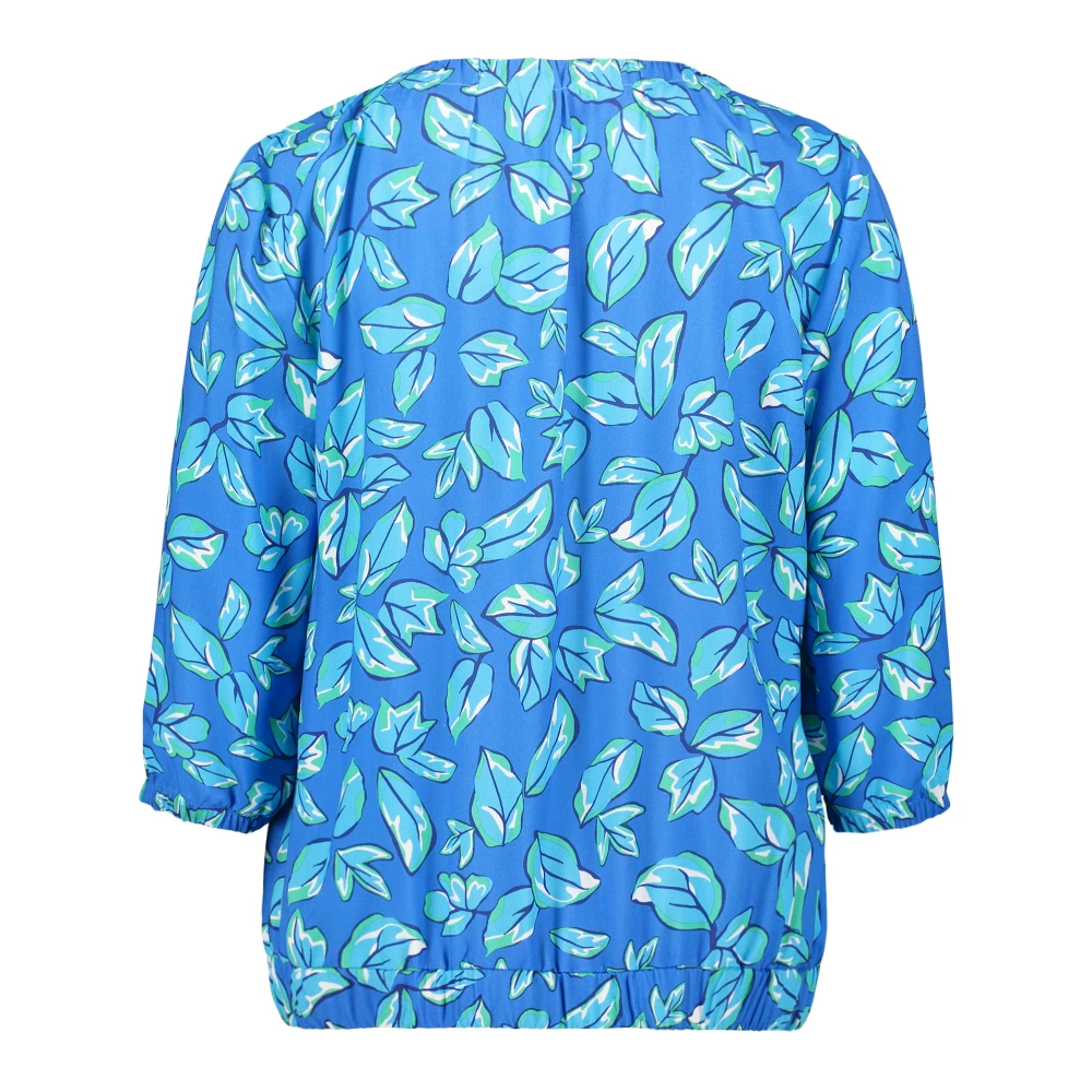 Betty Barclay Dierenprint Slip Blouse Blue Dames
