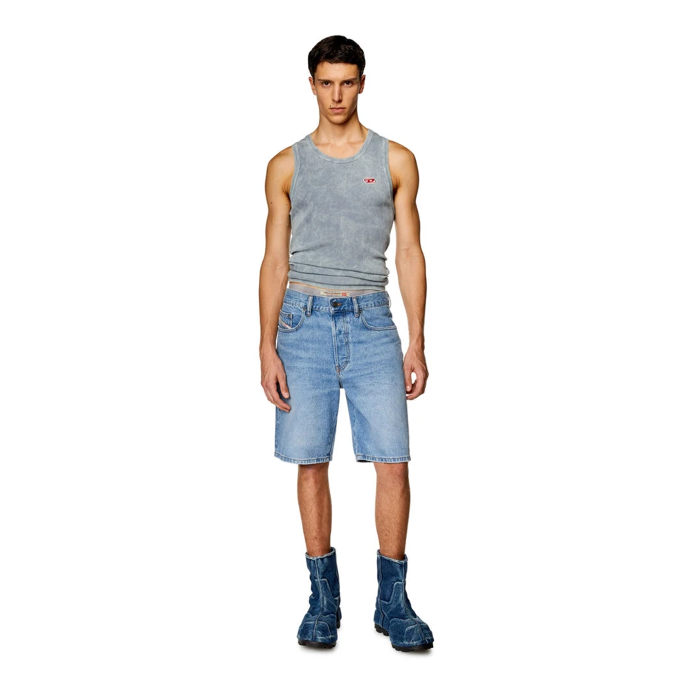 Diesel Regular-Short Lichtblauwe Jeans Blue Heren