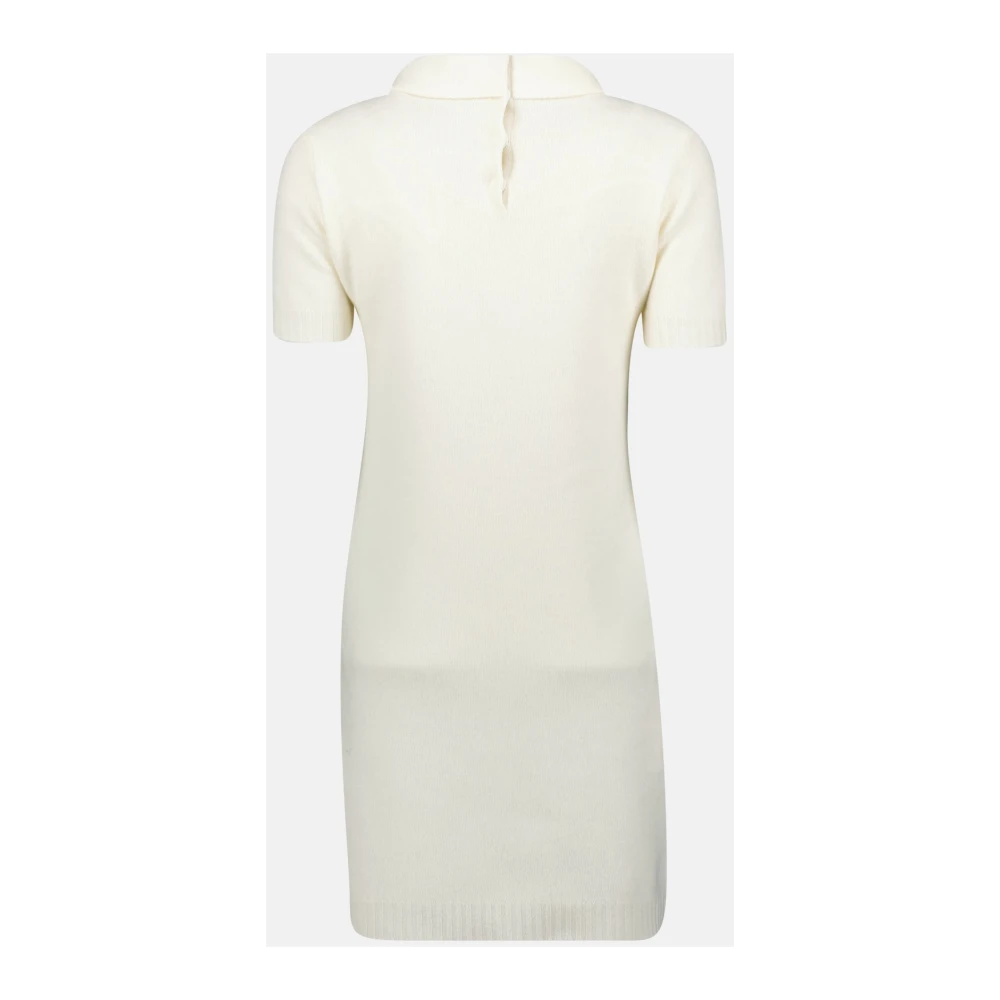 Prada Elegante Wollen Jurk Lente-Zomer 2025 White Dames