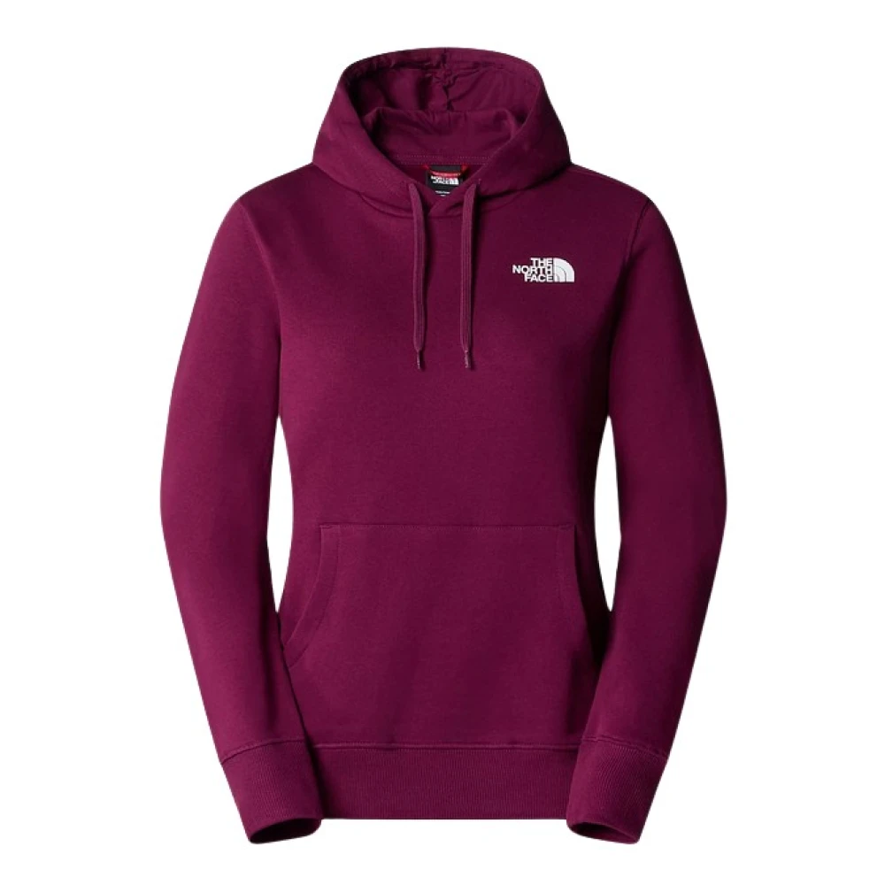 The North Face Simple Dome Hoodie Boysenberry Kleur Brown Dames