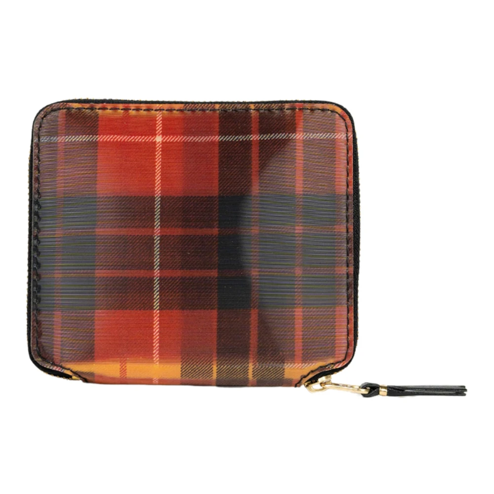 Comme des Garçons Lenticular Tartan Portemonnee Brown Unisex