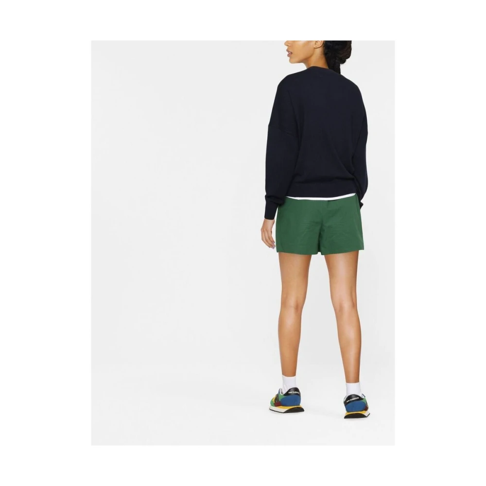 Isabel Marant Étoile Midnight Blue Logo Crew Neck Sweater Blue Dames