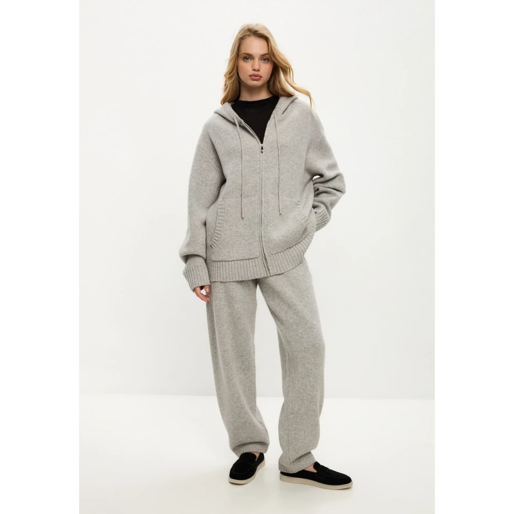 Cesare Gaspari Merino Hoodie Kostuum Penelope Grijs Gray Dames