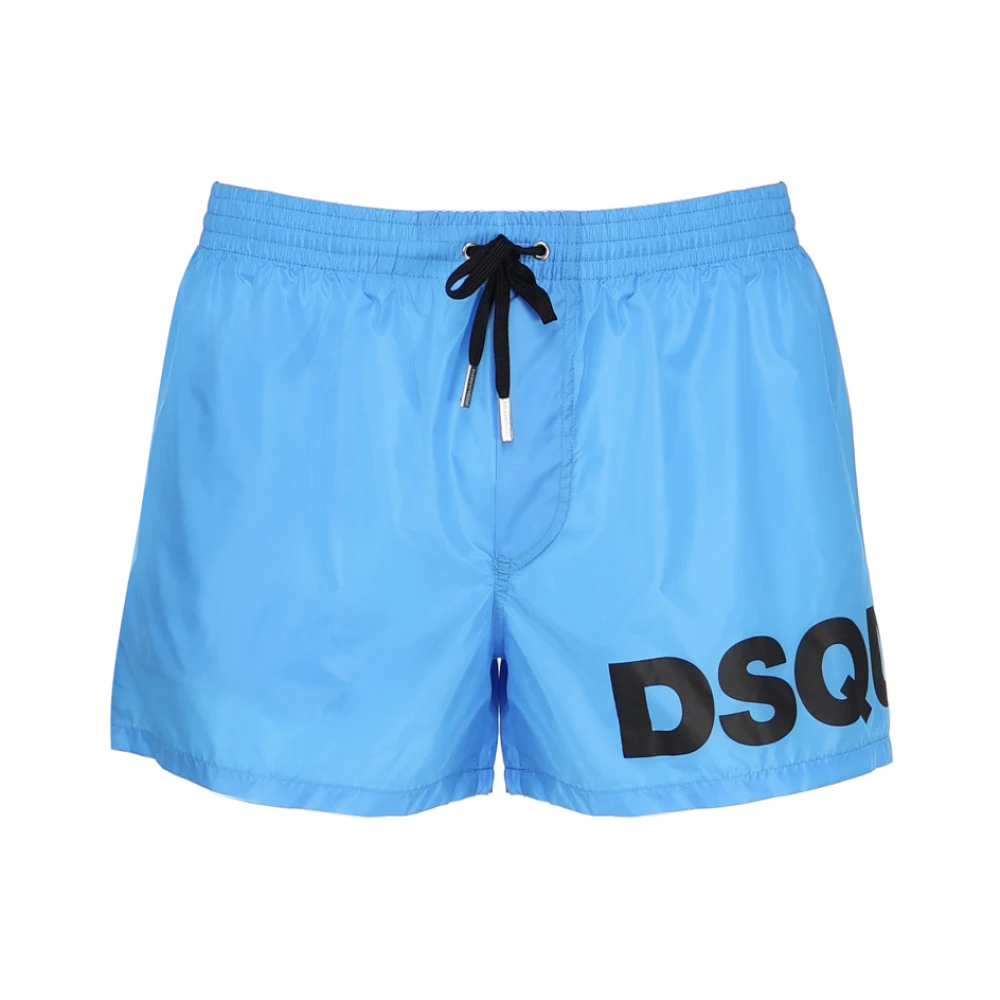 Dsquared2 Lyxiga Simboxare Strandkläder Stil Blue, Herr