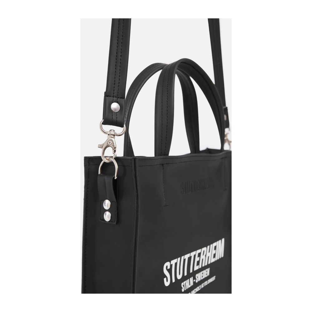 Stutterheim Slanke Waterdichte Tote Tas Black Dames