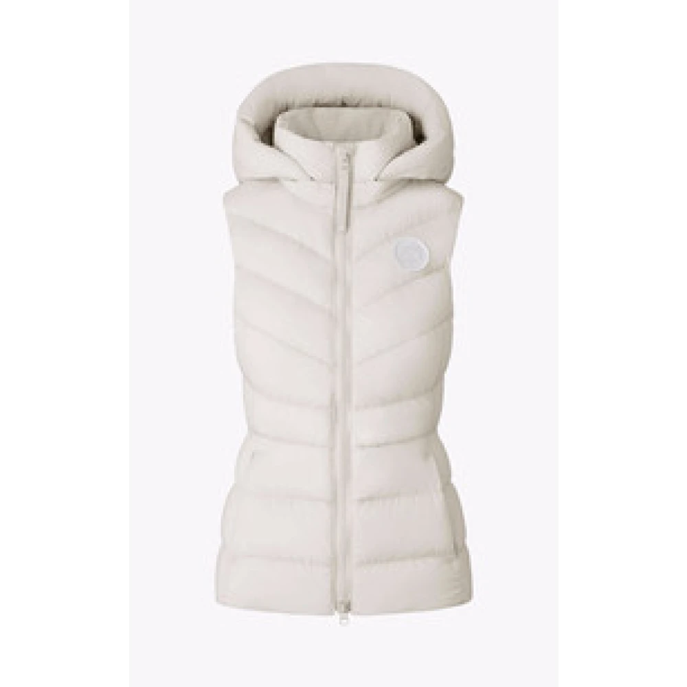 Canada Goose Ärmfri Clair Vest i Ecru Beige, Dam