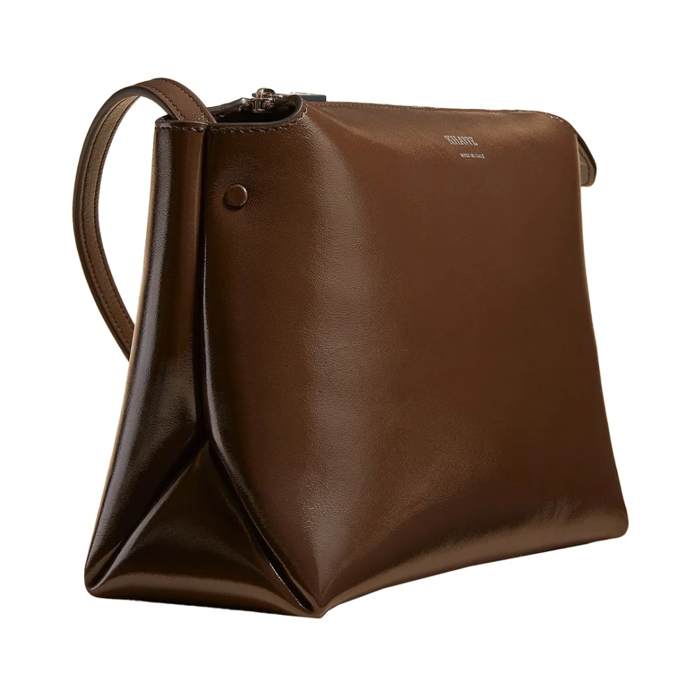 Khaite Medium Crossbody Tas in Chestnut Brown Dames