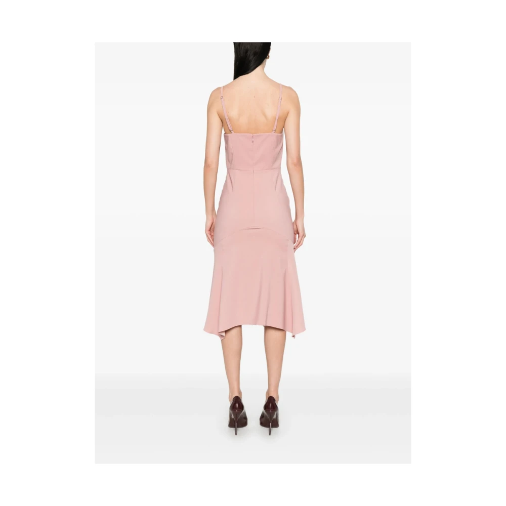 Dsquared2 Flamingo Roze Jurk met Wijd Uitlopende Zoom Pink Dames