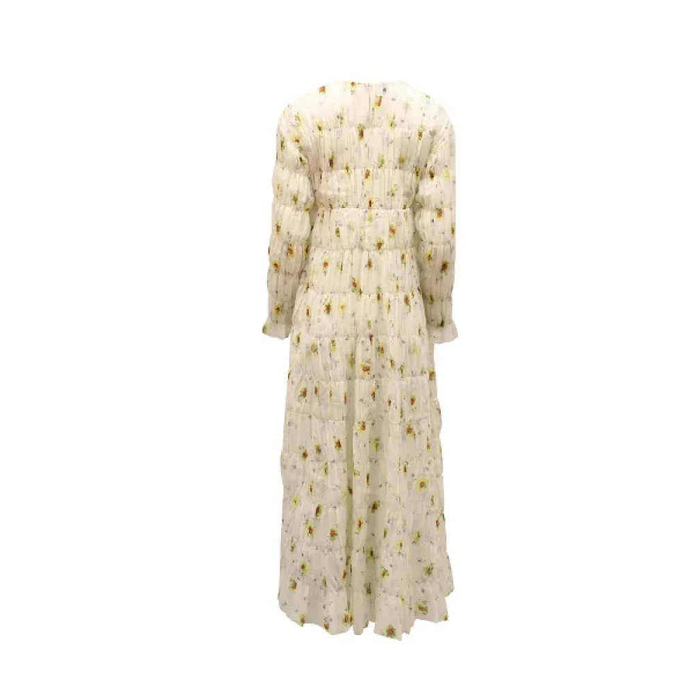 Giambattista Valli Pre-owned Silk dresses White Dames