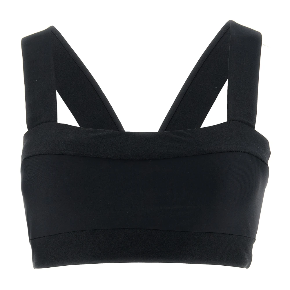 Goldbergh Women's Black Sleeveless Tops, M, Plonge Bikini Top