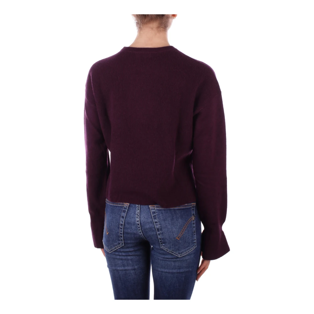 Liu Jo Logo Front Sweaters Collection 1 Purple Dames