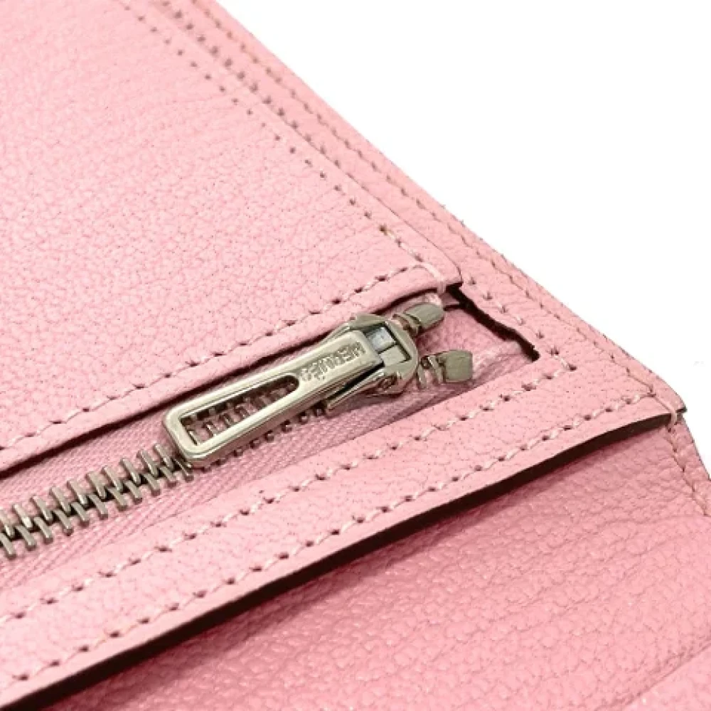 Hermès Vintage Pre-owned Leather wallets Pink Dames