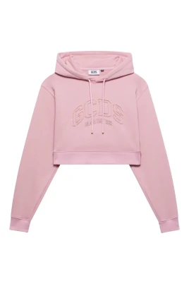 Lounge Logo Crop Hoodie